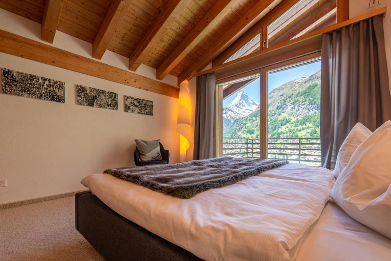 Modern Apartment With View Over Цермат Екстериор снимка