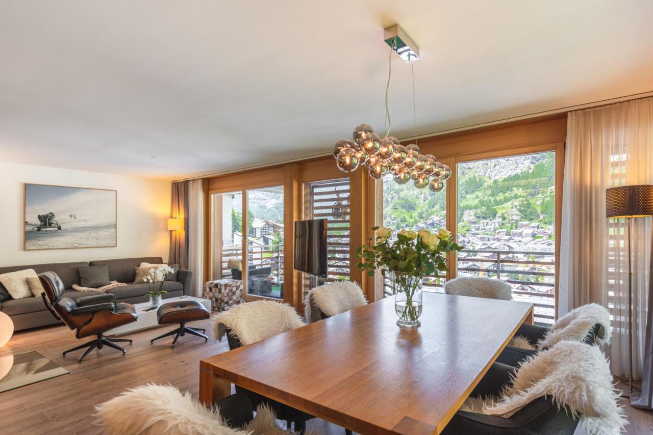 Modern Apartment With View Over Цермат Екстериор снимка