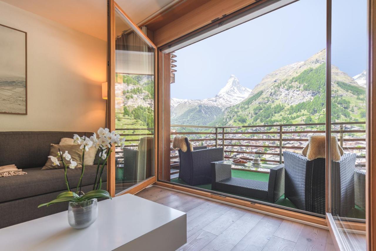 Modern Apartment With View Over Цермат Екстериор снимка