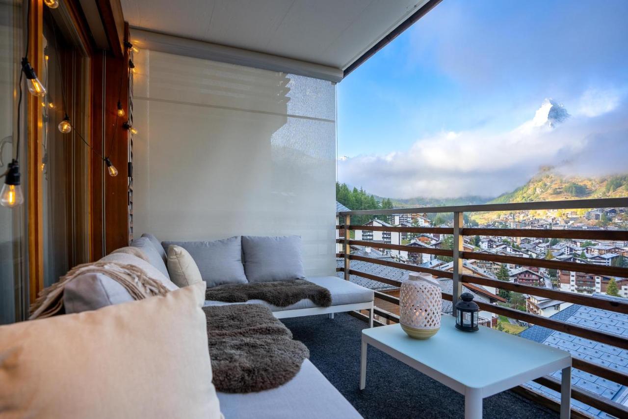 Modern Apartment With View Over Цермат Екстериор снимка